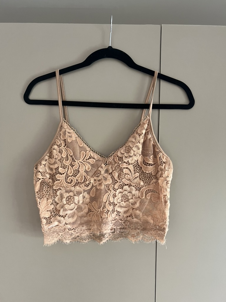 Peach lace top, photo 1 of 1